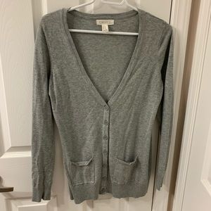Grey button up cardigan